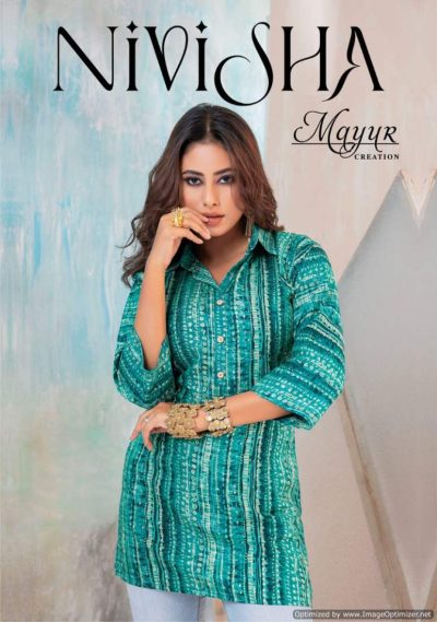 MAYUR NIVISHA SHORT RAYON KURTI WHOLESALER IN SURAT