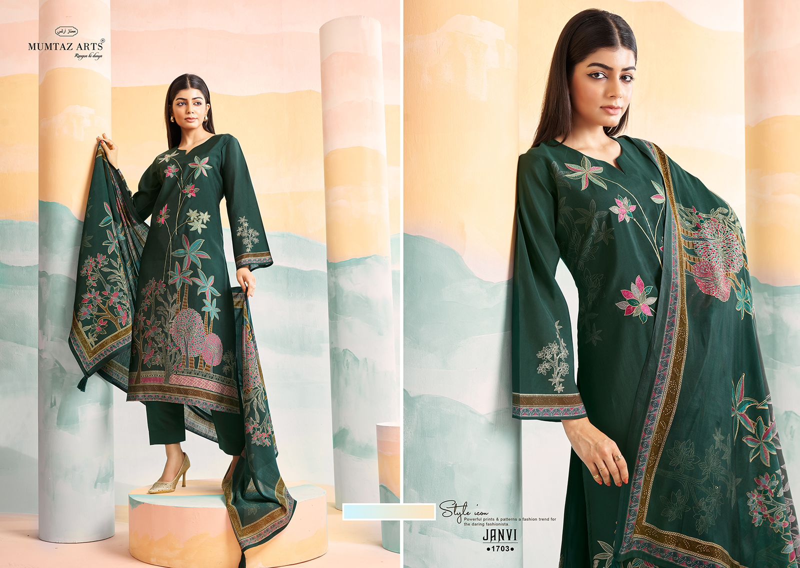 MUMTAZ ARTS JANVI VOL 2 PURE MUSLIN SUITS