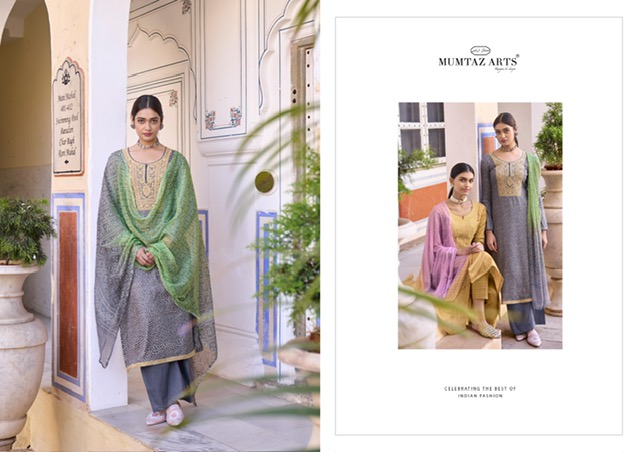 MUMTAZ ARTS PASTELS SUITS LATEST CATALOGUE