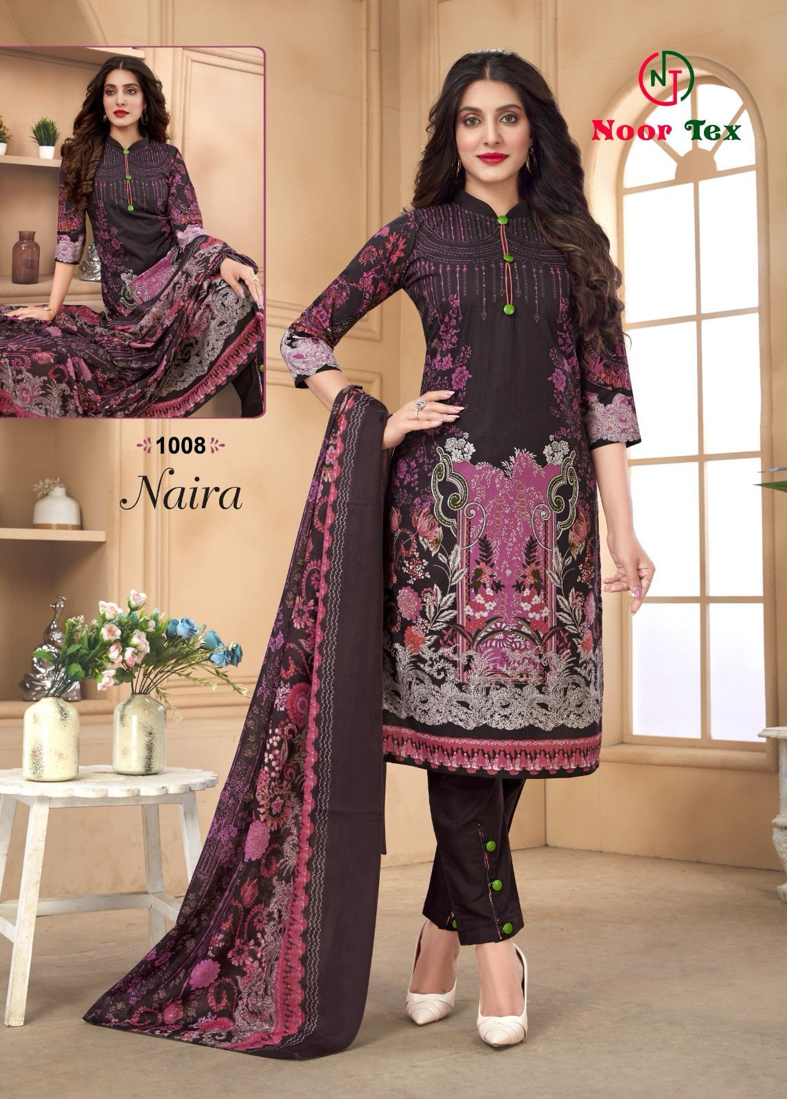 NOOR TEX NAIRA VOL 1 COTTON SUITS WHOLESALER