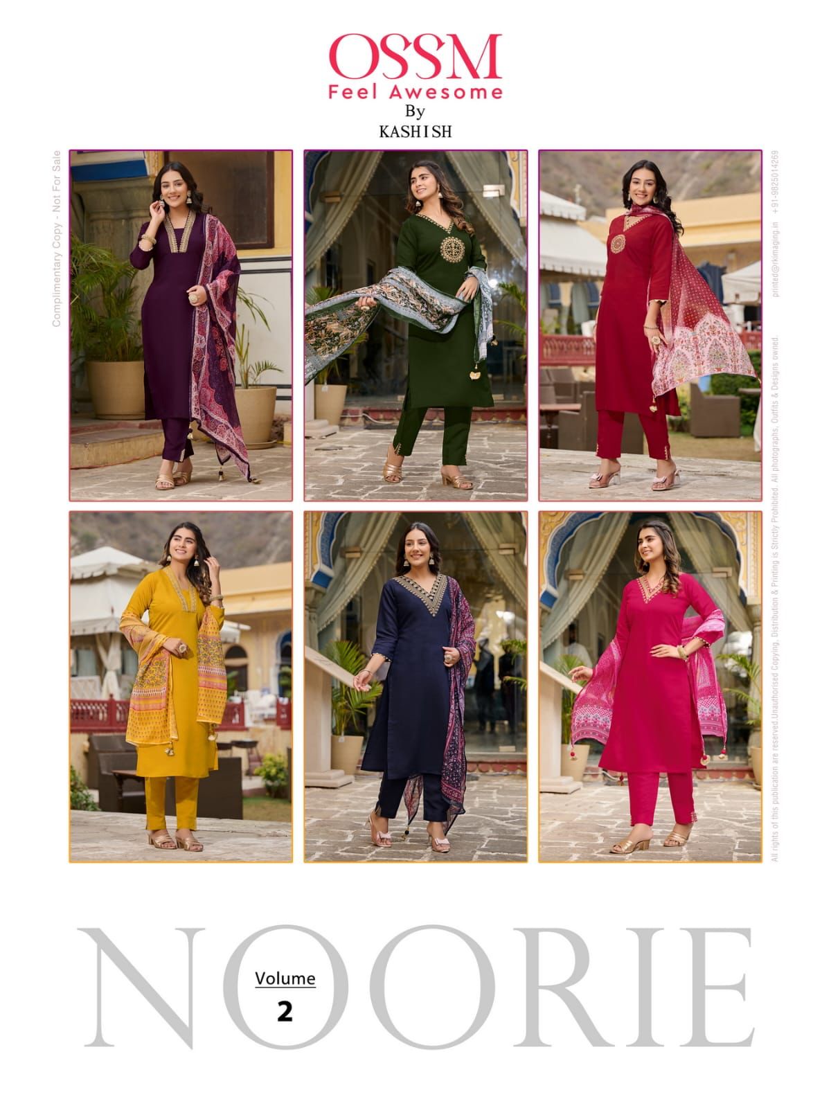 OSSM NOORIE VOL 2 VISCOSE READYMADE KURTIS CATALOGUE WHOLESALER IN SURAT