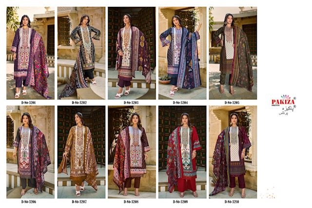 PAKIZA PRINTS VOL 32 PURE LAWN SUITS WHOLESALER