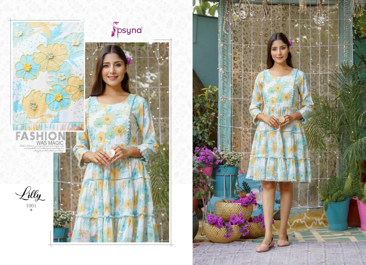 PSYNA LILY SHORT STYLISH KURTI WHOLESALER IN SURAT