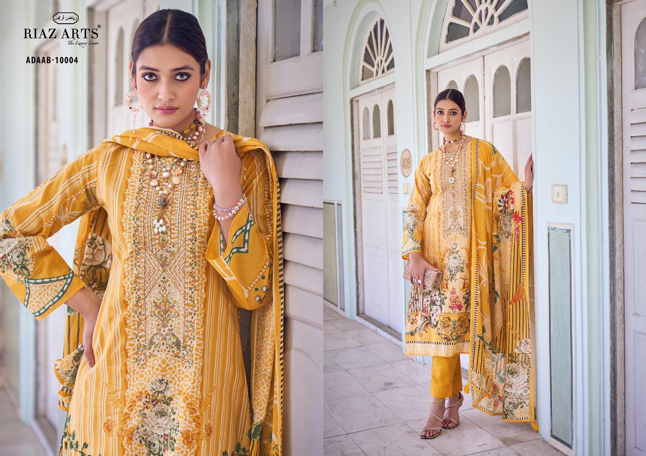 RIAZ ARTS ADAAB PURE LAWN SALWAR KAMEEZ