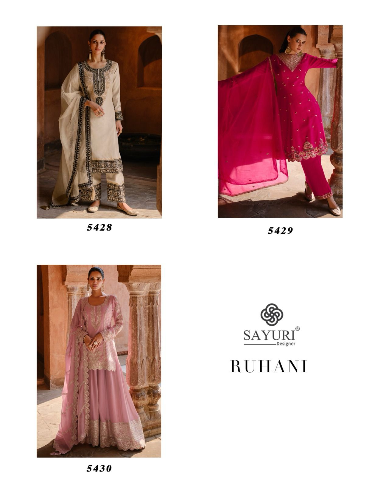 SAYURI DESIGNER RUHANI READYMADE KURTI CATALOGUE WHOLESALER IN SURAT