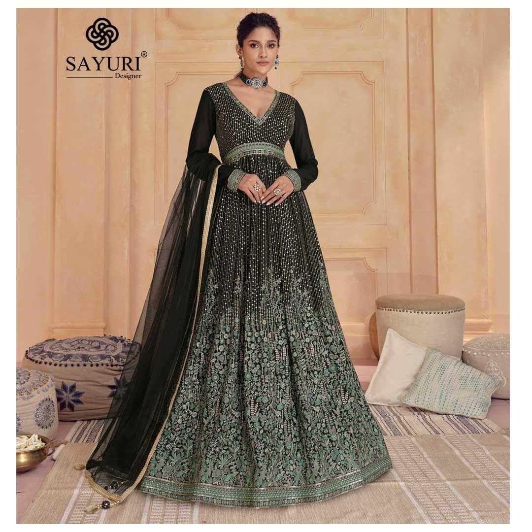 SAYURI DESIGNER SAJDAA GEORGETTE SUIT WHOLESALER