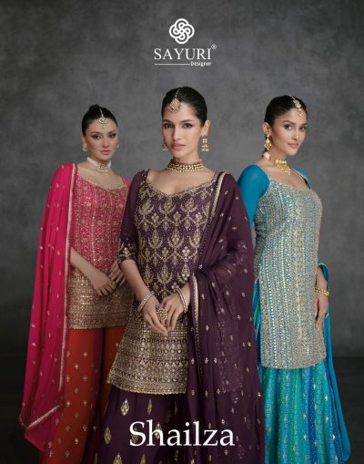 SAYURI DESIGNER SHAILZA DESIGNER GEORGETTE SUITS