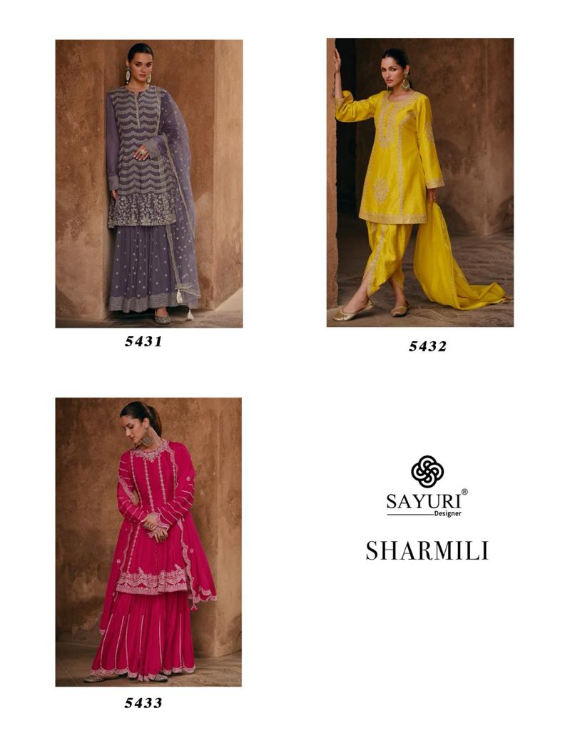 SAYURI DESIGNER SHARMILI SILK SUIT DISTRIBUTOR IN SURAT