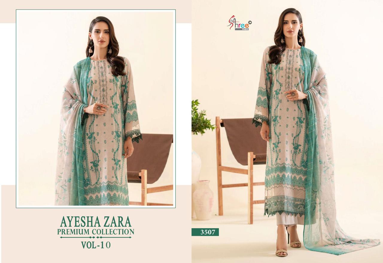 SHREE FABS AYESHA ZARA VOL 10 PAKISTANI SUITS WHOLESALER