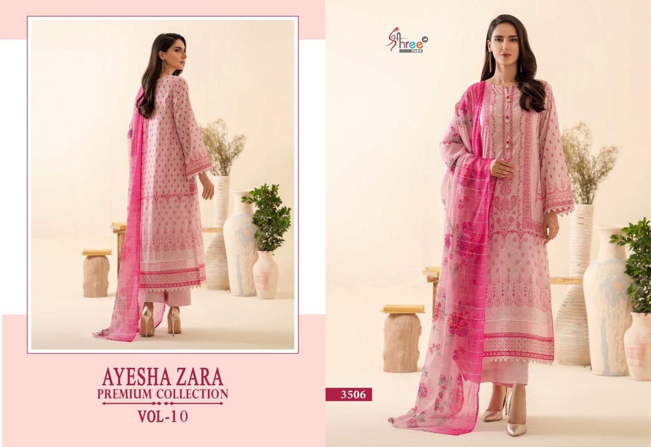 SHREE FABS AYESHA ZARA VOL 10 PAKISTANI SUITS WHOLESALER