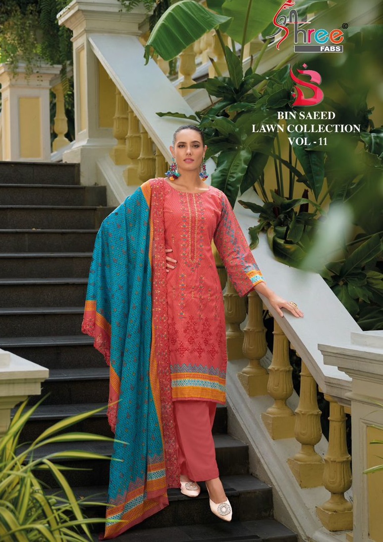 SHREE FABS BIN SAEED VOL 11 LAWN COLLECTION SALWAR SUIT