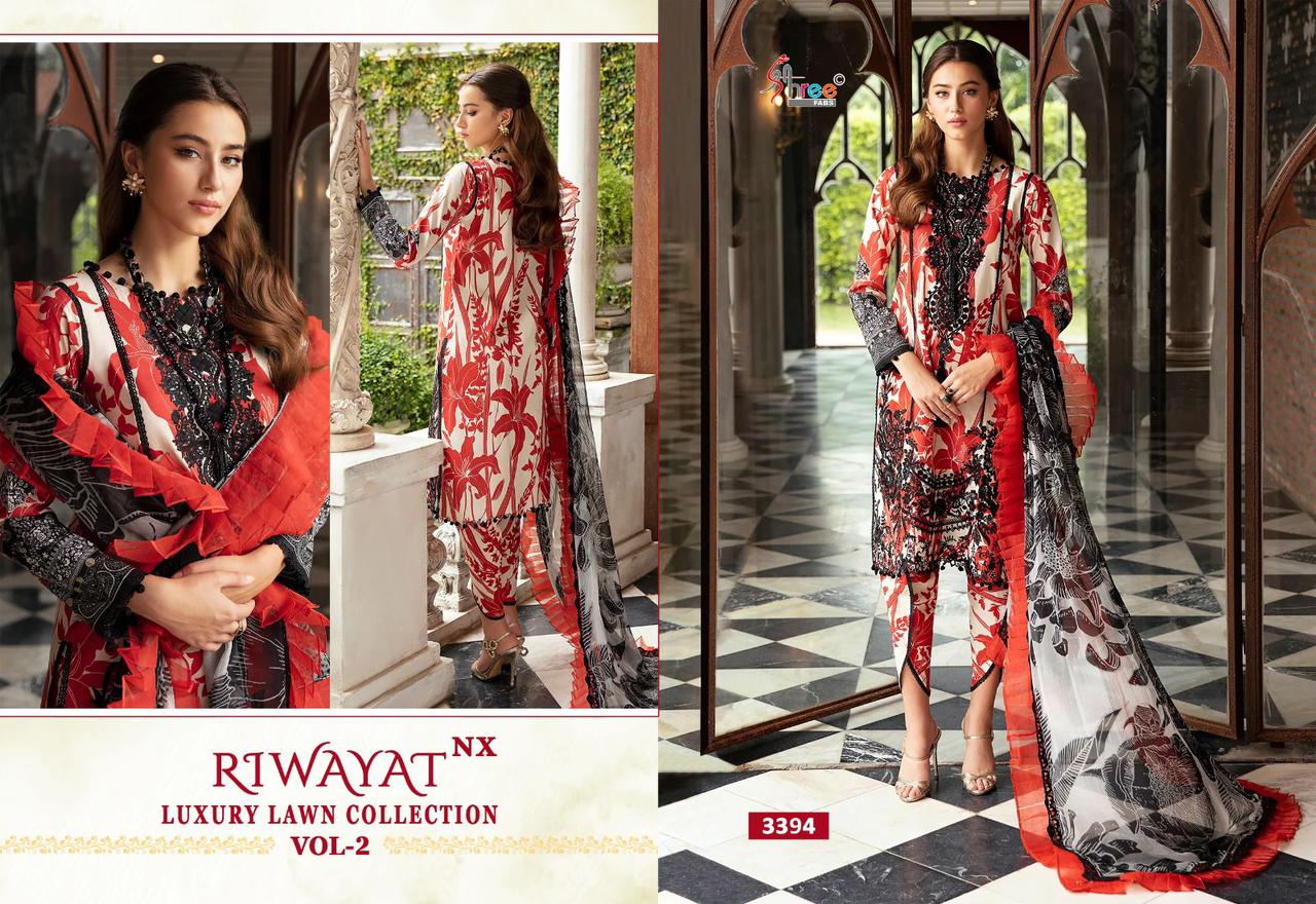 SHREE FABS RIWAYAT VOL 2 NX PURE LAWN SUITS