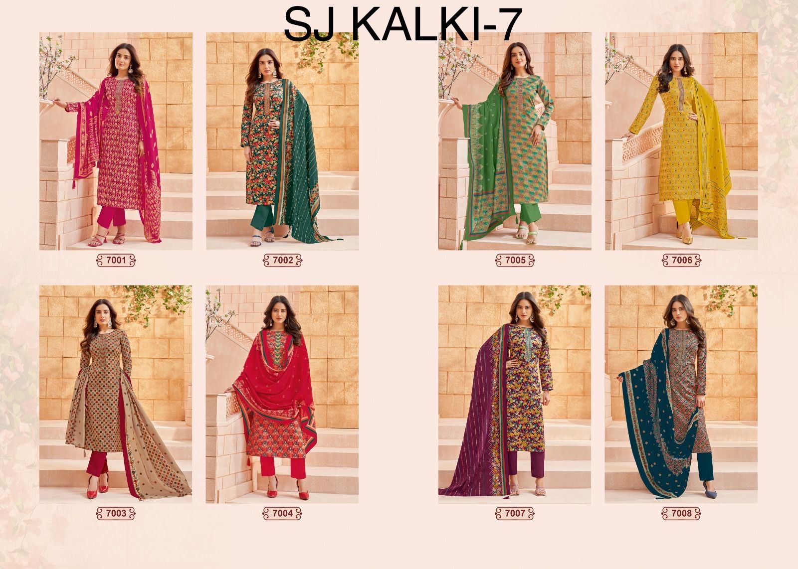 SURYAJYOTI KALKI VOL 7 EMBROIDERY SALWAR KAMEEZ WHOLESALER IN SURAT