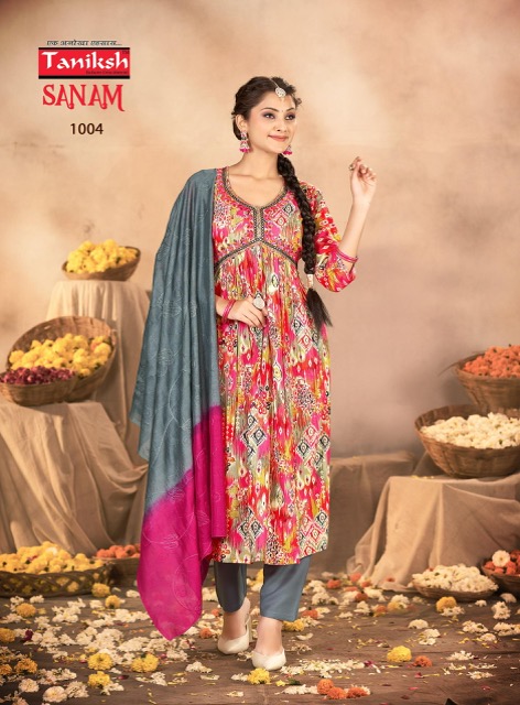 TANIKSH SANAM READYMADE KURTI CATALOGUE WHOLESALER IN SURAT