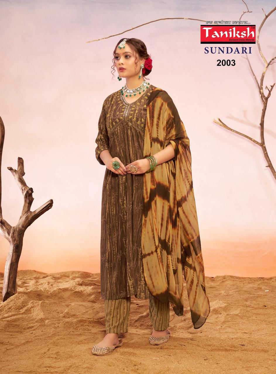 TANIKSH SUNDARI VOL 1 READYMADE ALIYA CUT KURTI SUPPLIER IN SURAT