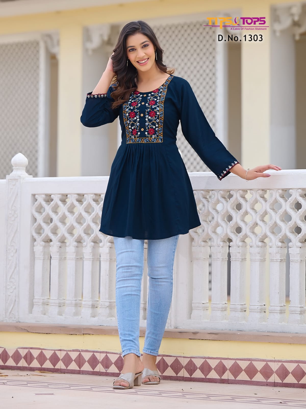 TIPS & TOPS BUBBLY VOL 13 SHORT RAYON KURTI WHOLESALER IN SURAT