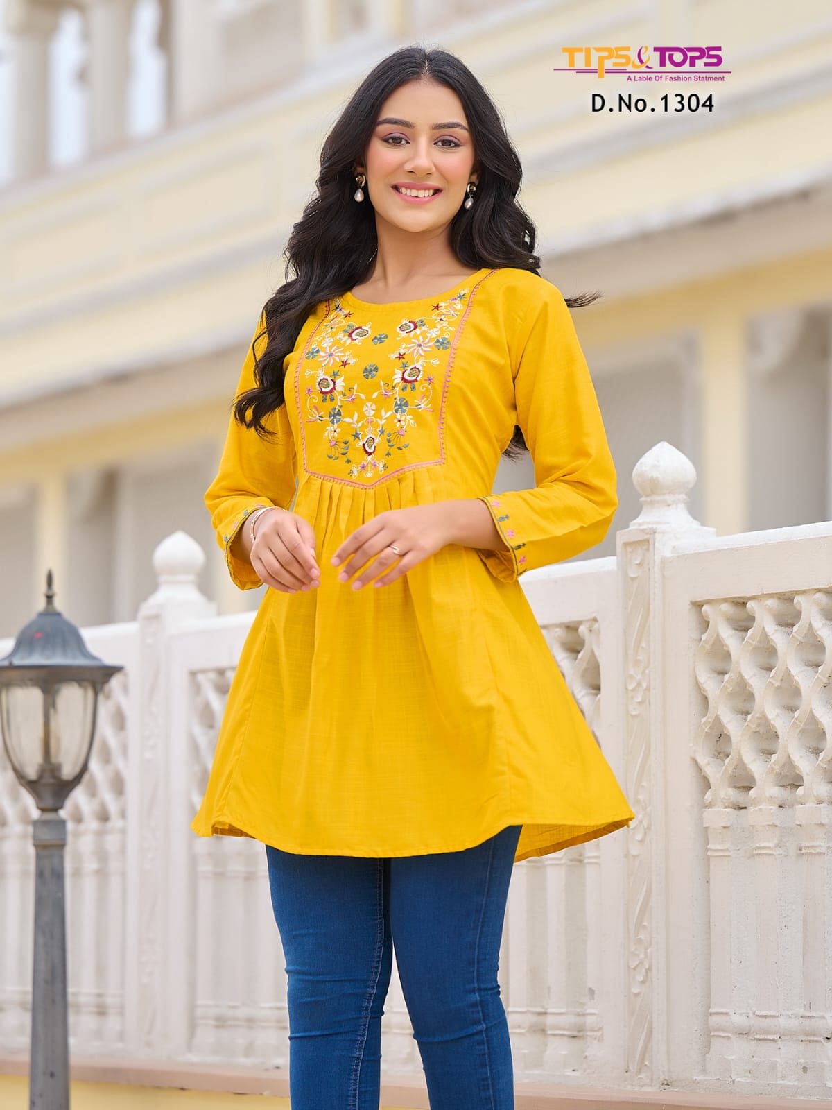 TIPS & TOPS BUBBLY VOL 13 SHORT RAYON KURTI WHOLESALER IN SURAT