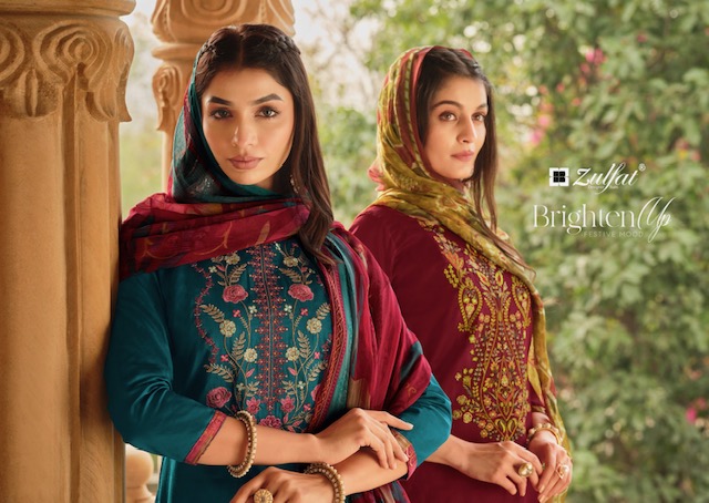 ZULFAT ASHNOOR COTTON EMBROIDERY SALWAR SUIT WHOLESALER IN SURAT