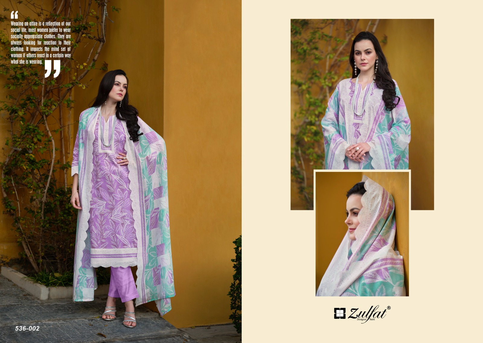 ZULFAT FARHANA VOL 2 PURE COTTON SUITS