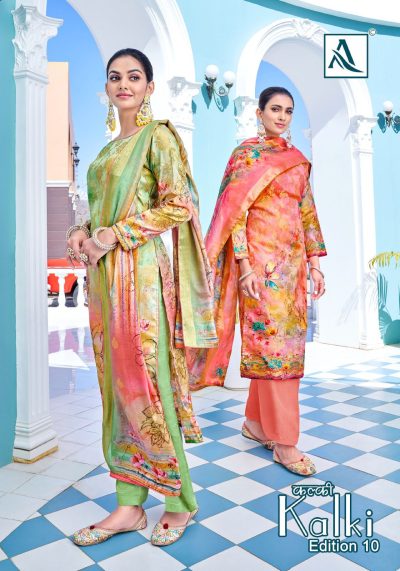 ALOK SUIT KALKI EDITION 10 BANARASI DIGITAL PRINTED SUITS