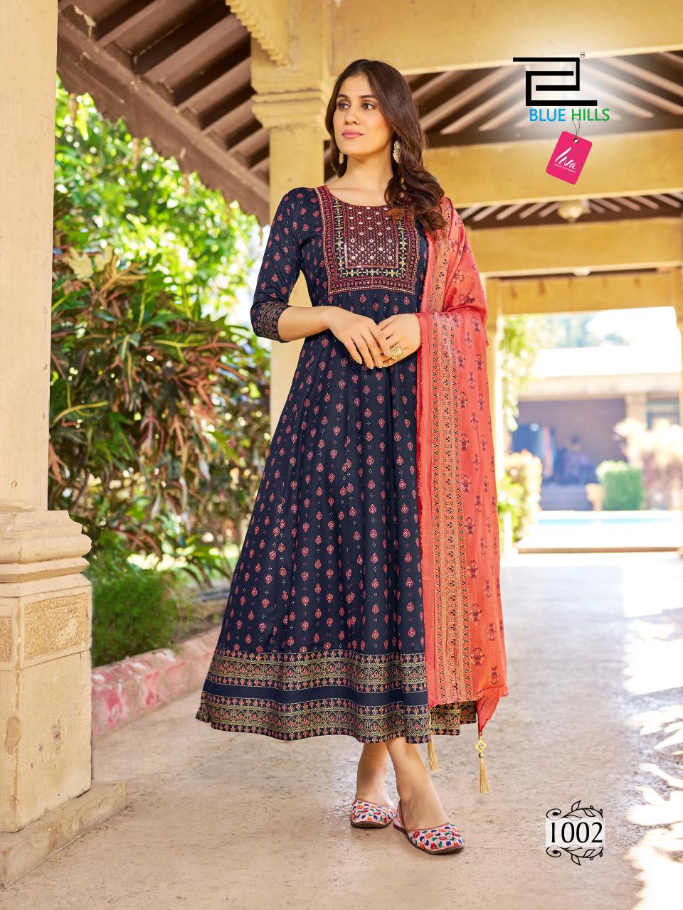 BLUE HILLS VASUKI KURTIS LATEST CATALOGUE