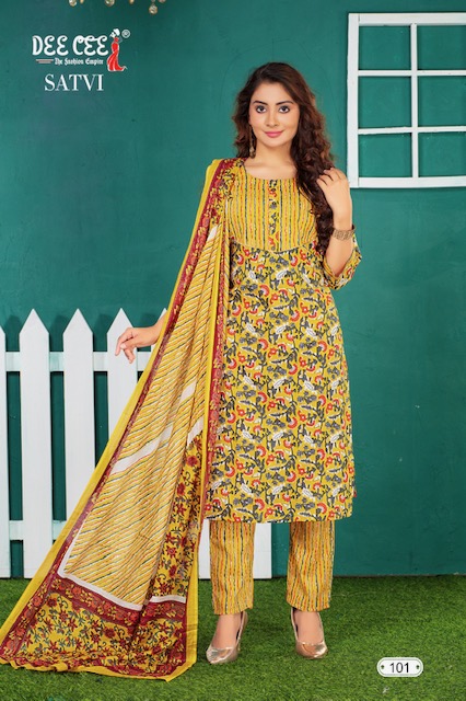 DEECEE SATVI READYMADE COTTON KURTI DISTRIBUTOR IN SURAT