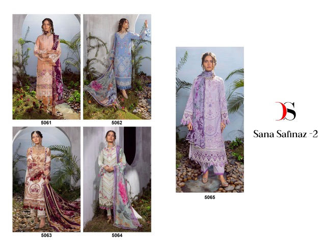 DEEPSY SANA SAFINAZ 2 PAKISTANI SUITS WHOLESALER