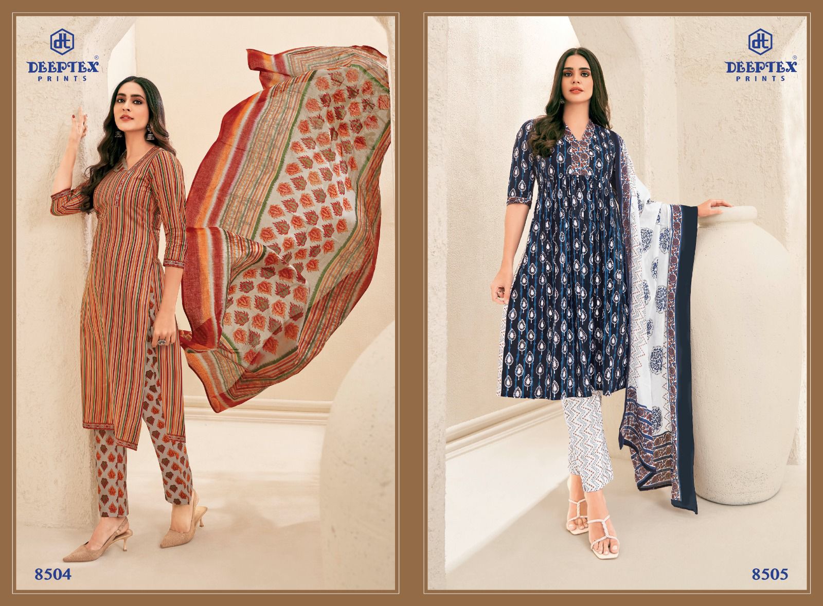 DEEPTEX PRINTS MISS INDIA VOL 85 COTTON SALWAR KAMEEZ WHOLESALER IN SURAT