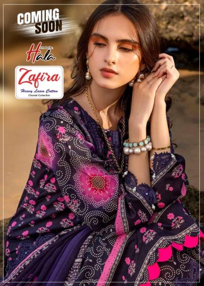 HALA ZAFIRA COTTON KARACHI PRINT SALWAR SUIT WHOLESALER IN SURAT