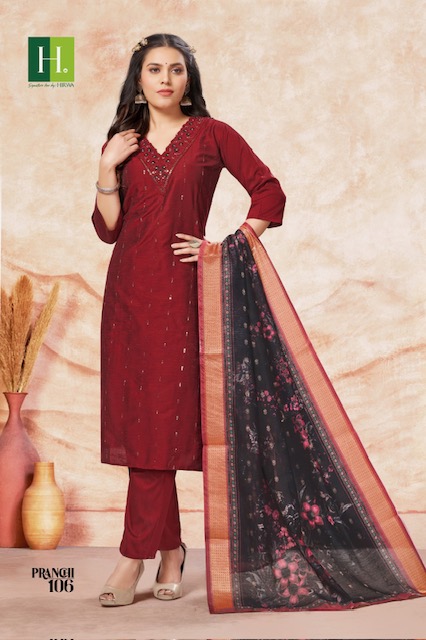 HIRWA PRANCHI READYMADE SILK KURTI DISTRIBUTOR IN SURAT