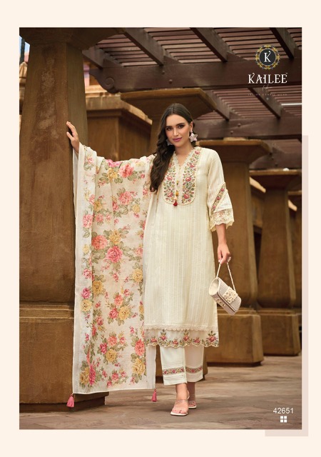 KAILEE FASHION ISHQ E IBADAT READYMADE COTTON EMBROIDERY KURTI WHOLESALER IN SURAT