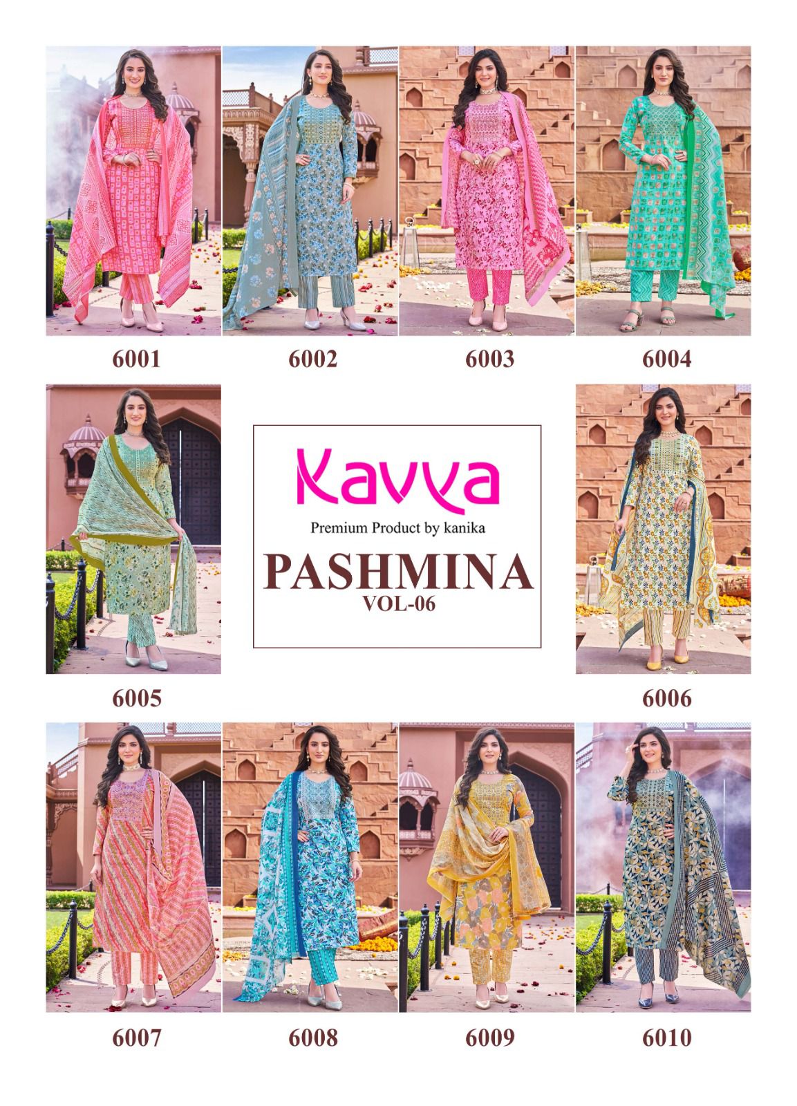 KAVYA PASHMINA VOL 6 KURTIS LATEST CATALOGUE