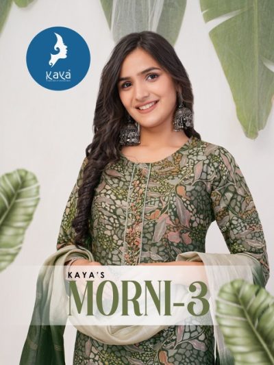 KAYA MORNI 3 READYMADE CHANDERI KURTI DISTRIBUTOR IN SURAT