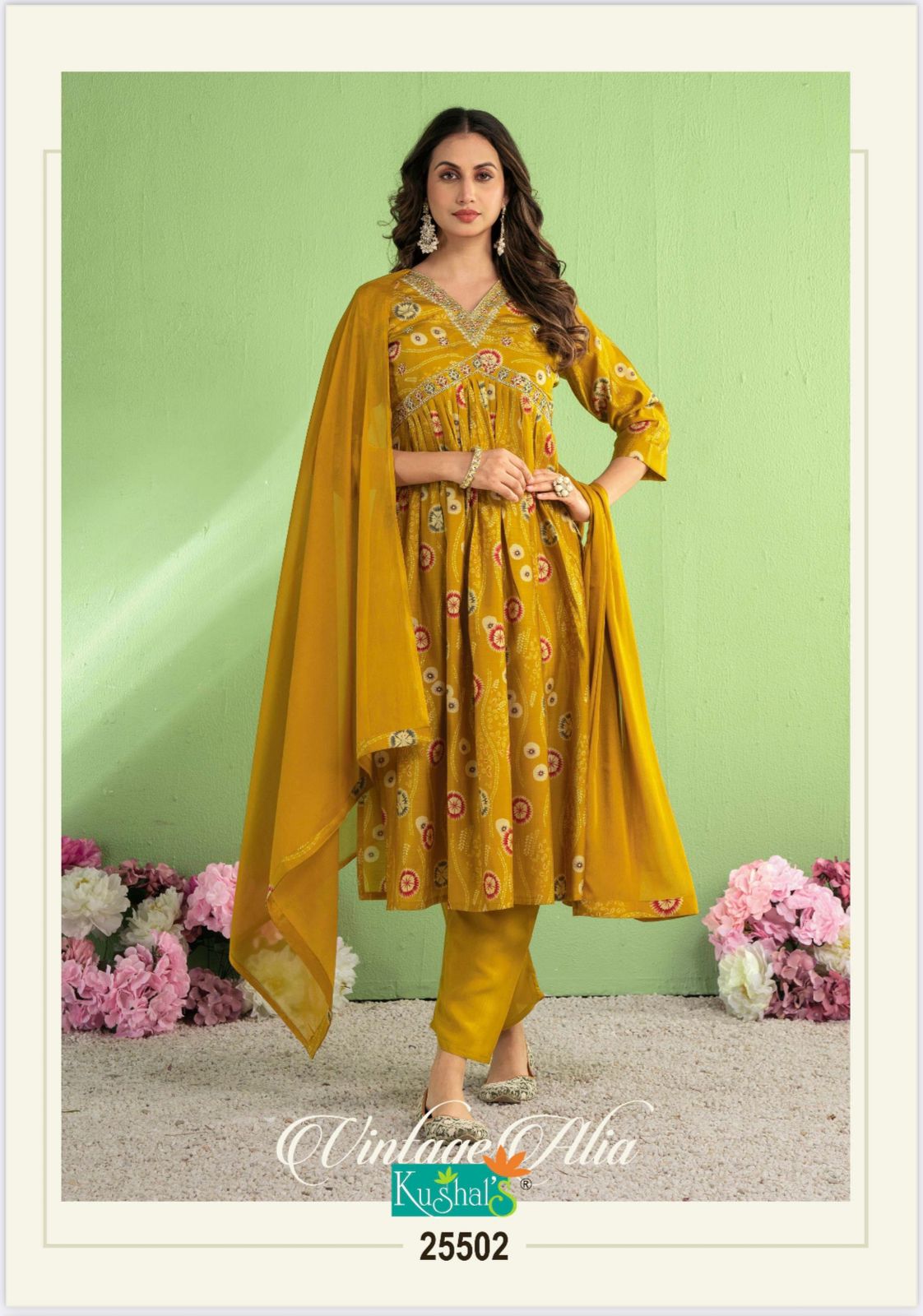 KUSHAL'S VINTAGE ALIA NYRA CUT KURTIS WHOLESALER