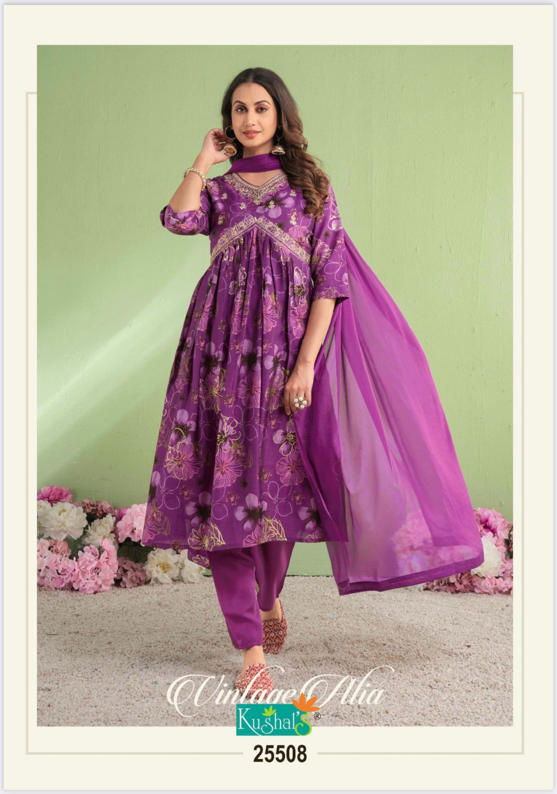 KUSHAL'S VINTAGE ALIA NYRA CUT KURTIS WHOLESALER