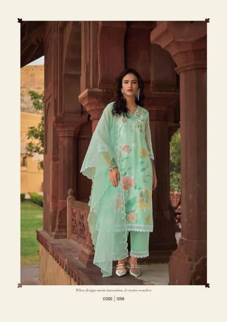 LADY LEELA SUMMER SPRING READYMADE ORGANZA EMBROIDERY KURTI WHOLESALER IN SURAT