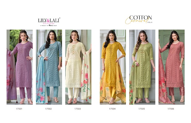 LILY & LALI COTTON CARNIVAL VOL 3 READYMADE KURTIS