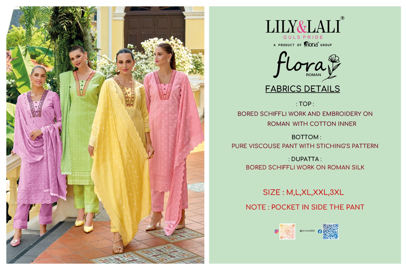 LILY & LALI FLORA ROMAN KURTIS LATEST CATALOGUE