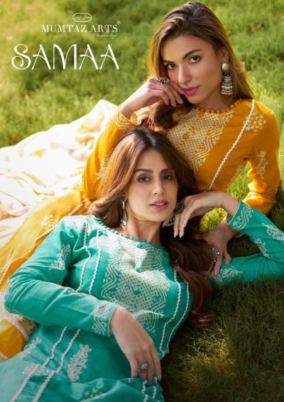 MUMTAZ ARTS SAMAA CAMBRIC PRINTED SUITS