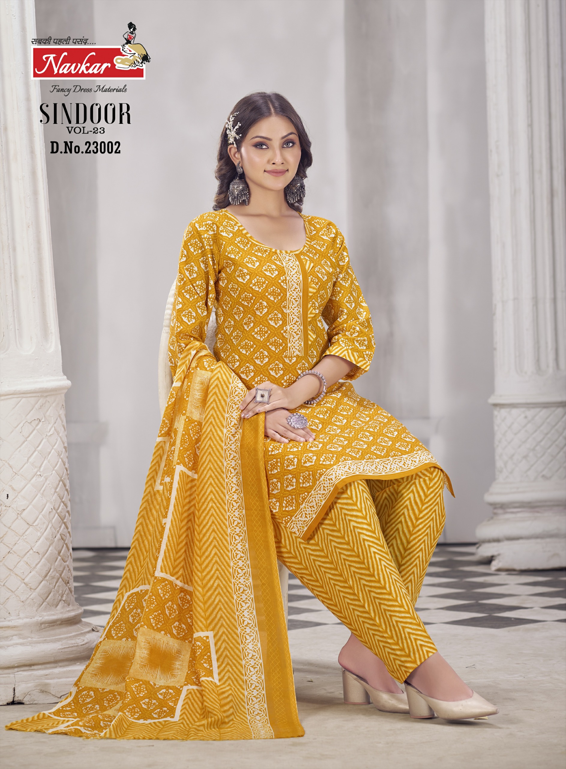 NAVKAR SINDOOR VOL 23 COTTON PRINT KURTI CATALOGUE SUPPLIER IN SURAT