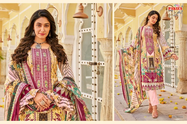 PAKIZA PRINTS RAMSHA VOL 35 EMBROIDERY SALWAR KAMEEZ WHOLESALER IN SURAT