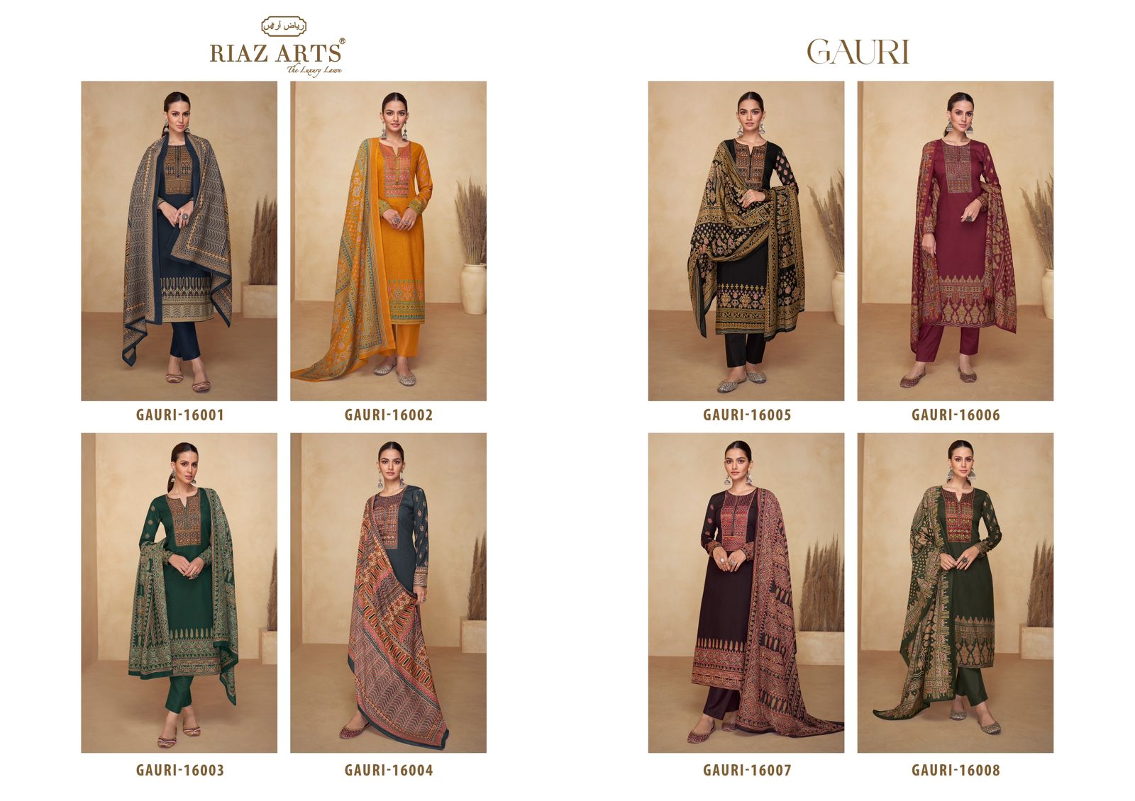 RIAZ ARTS GAURI PURE LAWN COTTON SUITS