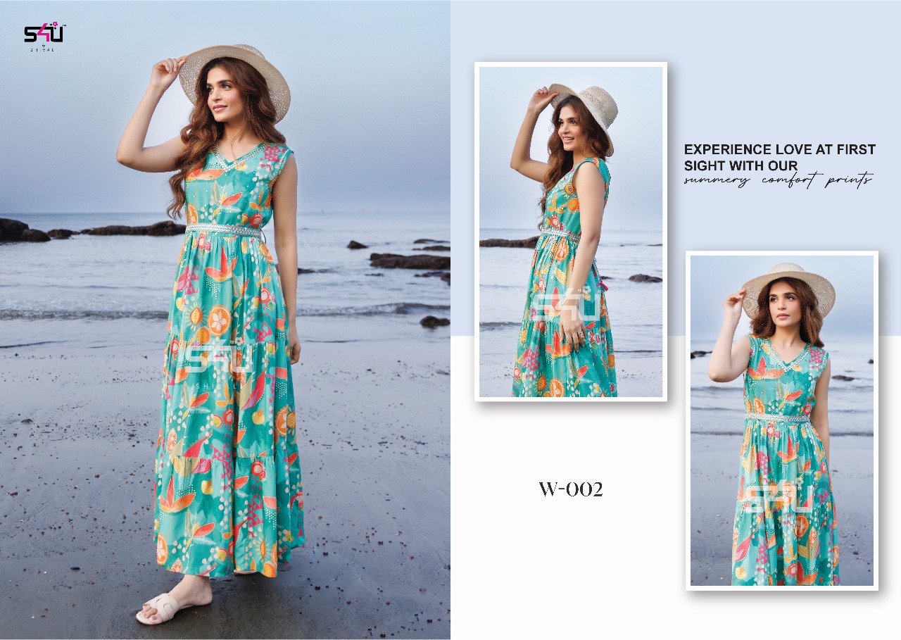 S4U WEEKEND PASSION RAYON SUMMER COLLECTION SUIT SUPPLIER IN SURAT