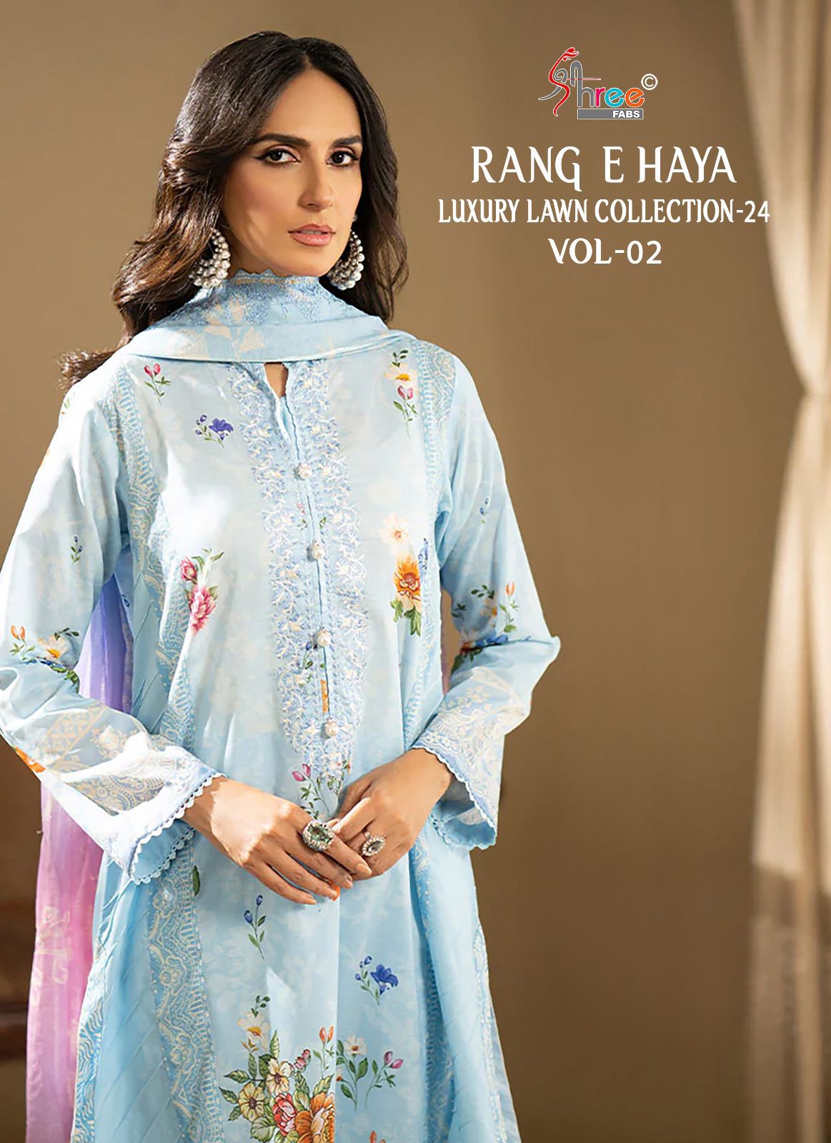 SHREE FABS RANG E HAYA LAWN COLLECTION 24 VOL 2 SALWAR SUIT SUPPLIER IN SURAT