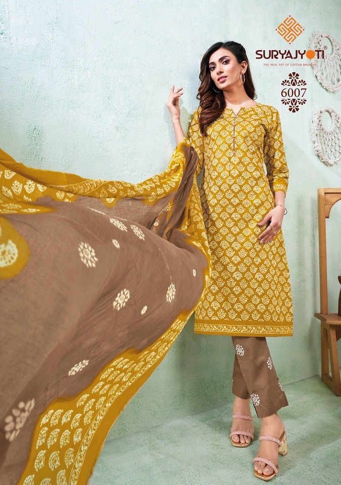 SURYAJYOTI PEHNAVA VOL 6 COTTON READYMADE SUITS