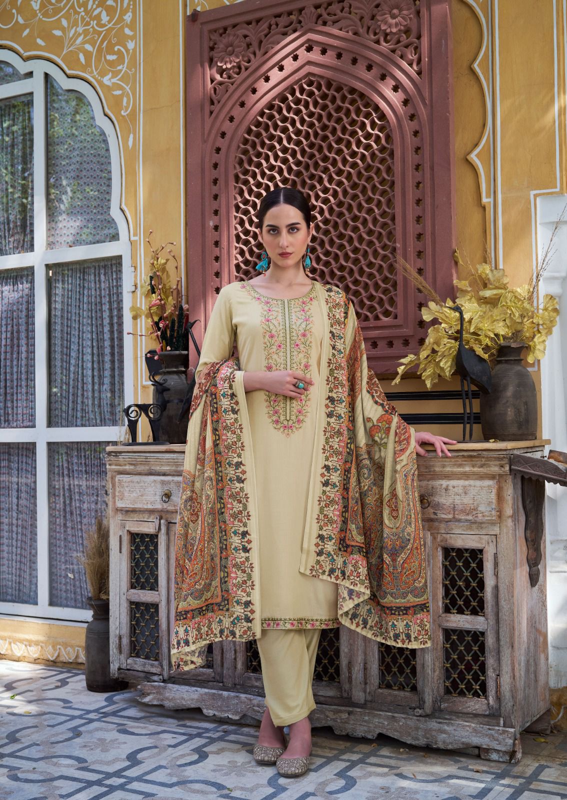 THE HERMITAGE SHOP BEGUM VISCOSE RAYON SALWAR KAMEEZ SUPPLIER IN SURAT