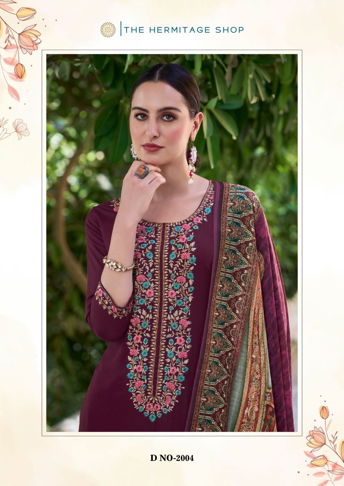 THE HERMITAGE SHOP BEGUM VISCOSE RAYON SALWAR KAMEEZ SUPPLIER IN SURAT