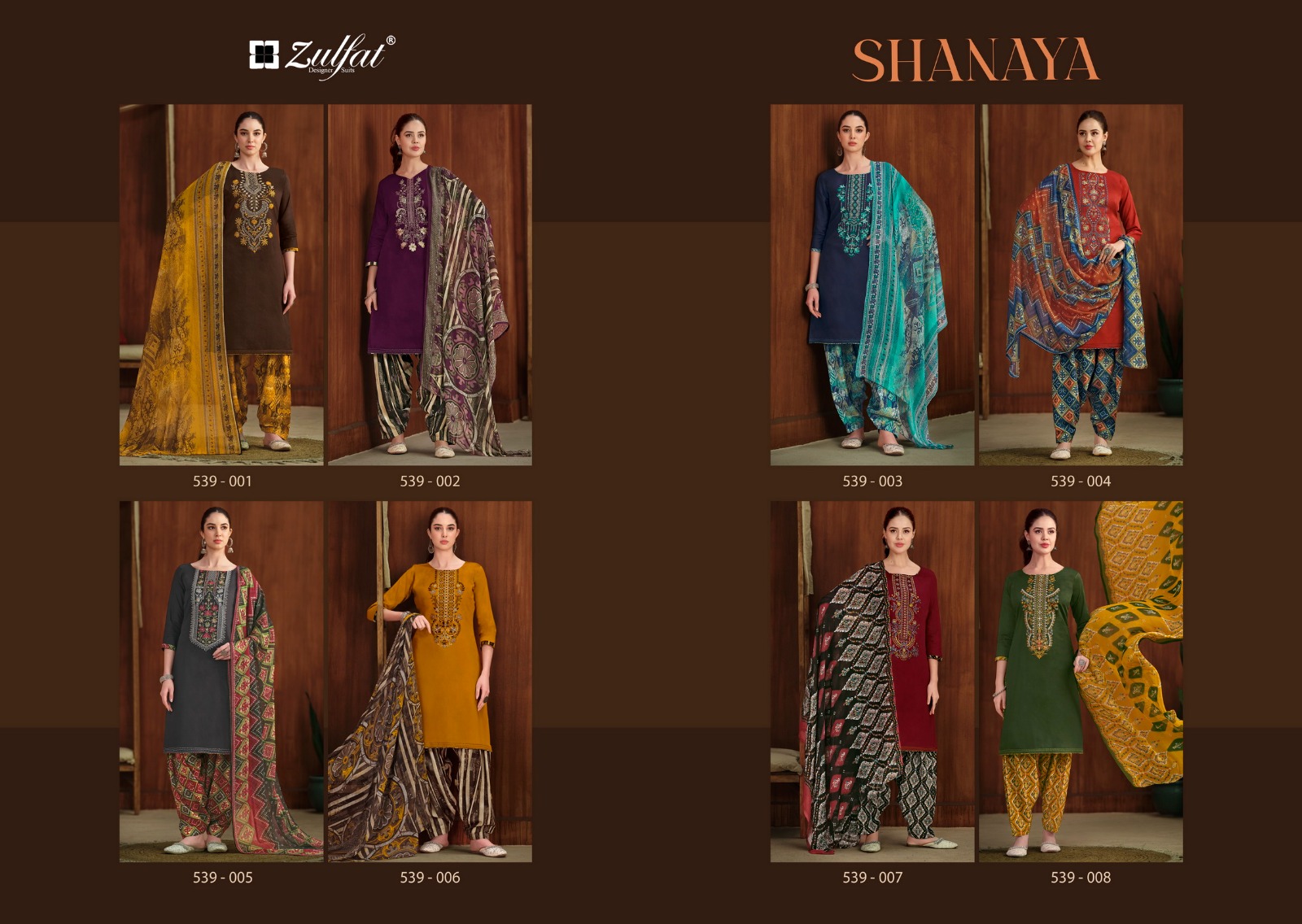 ZULFAT DESIGNER STUDIO SHANAYA SALWAR SUITS