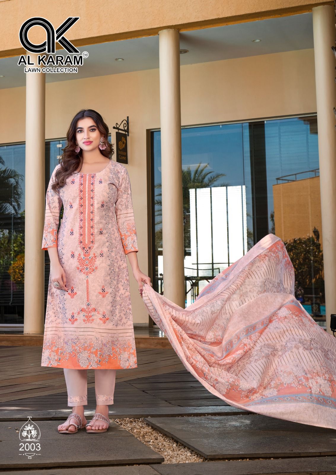 AL KARAM BIN UBAID VOL 2 LAWN COLLECTION SALWAR SUIT WHOLESALER IN SURAT