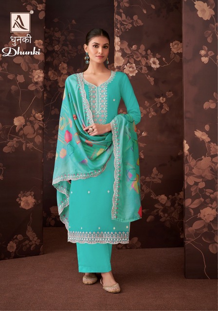 ALOK SUIT DHUNKI COTTON EMBROIDERY SALWAR KAMEEZ DISTRIBUTOR IN SURAT